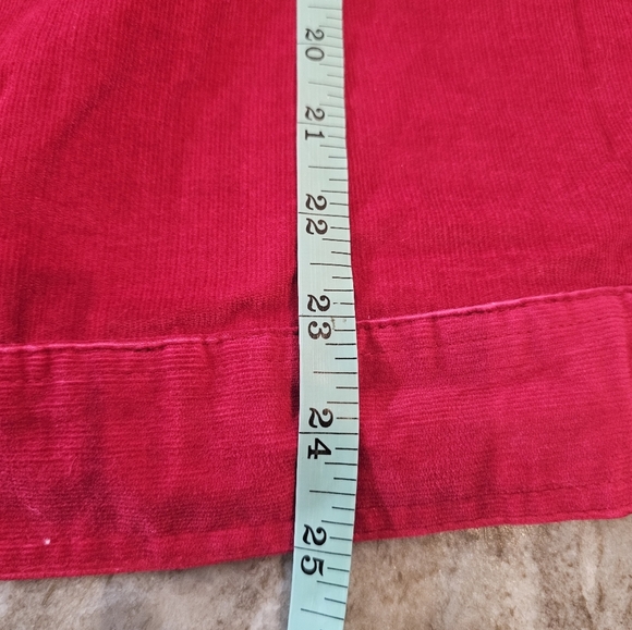 NWT Quacker Factory Red Corduroy Jacket Rhinestone Embellished Size Large - Picture 8 of 9